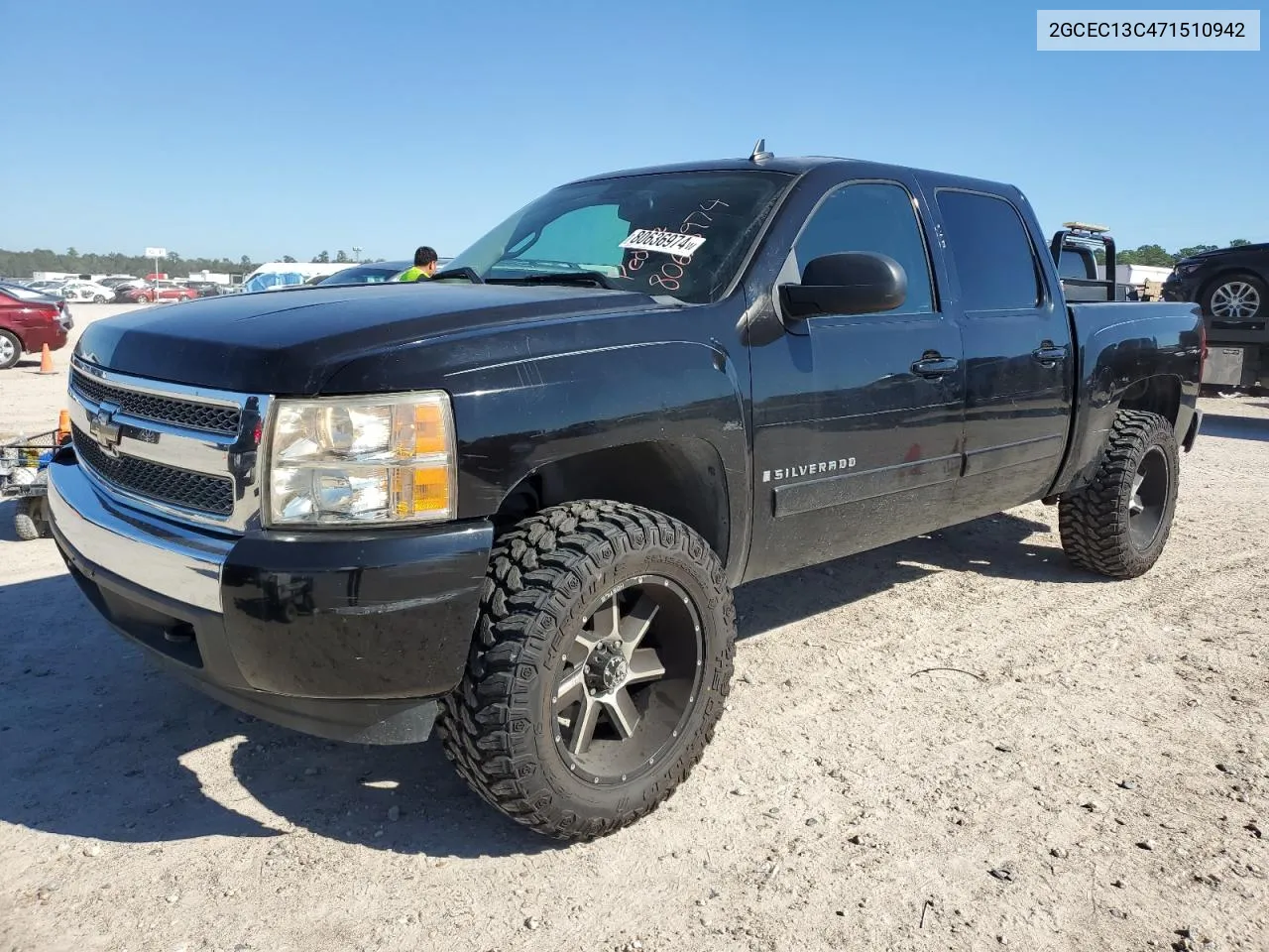 2007 Chevrolet Silverado C1500 Crew Cab VIN: 2GCEC13C471510942 Lot: 80636974