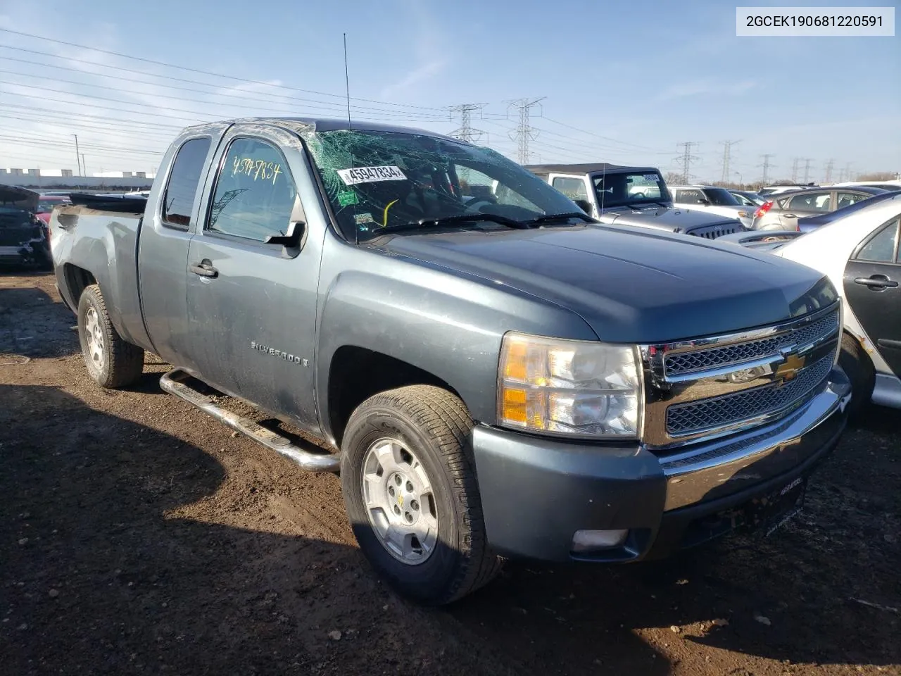 2008 Chevrolet Silverado K1500 VIN: 2GCEK190681220591 Lot: 45947834