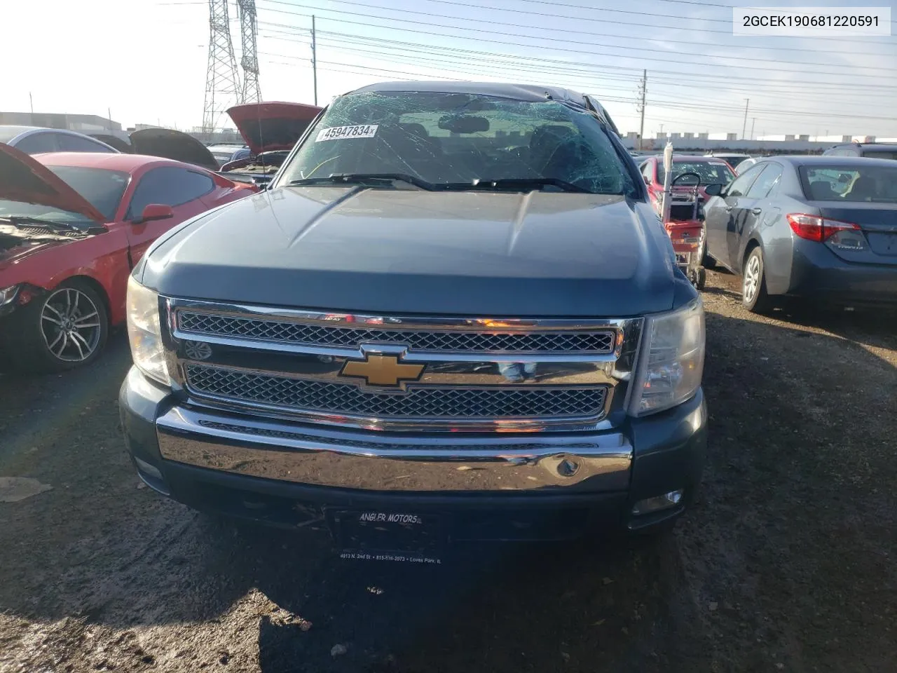 2008 Chevrolet Silverado K1500 VIN: 2GCEK190681220591 Lot: 45947834