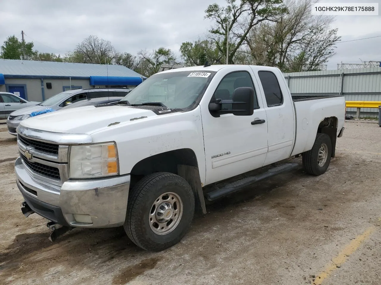 2008 Chevrolet Silverado K2500 Heavy Duty VIN: 1GCHK29K78E175888 Lot: 51189734