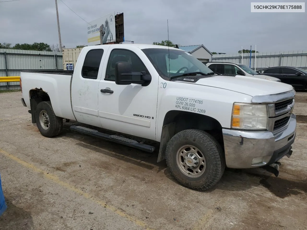 2008 Chevrolet Silverado K2500 Heavy Duty VIN: 1GCHK29K78E175888 Lot: 51189734