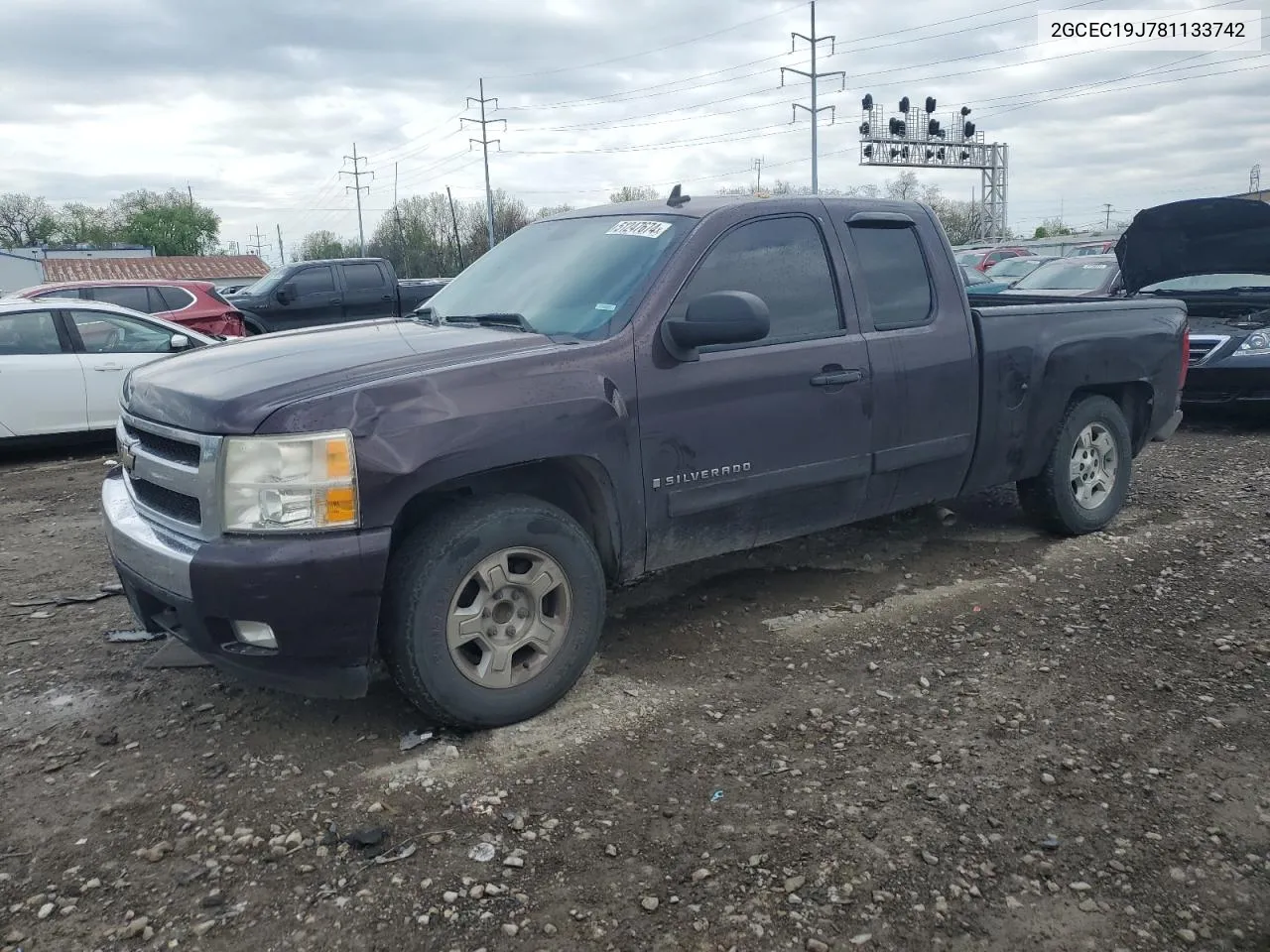 2008 Chevrolet Silverado C1500 VIN: 2GCEC19J781133742 Lot: 51247674