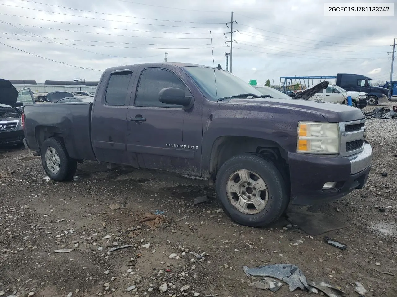 2008 Chevrolet Silverado C1500 VIN: 2GCEC19J781133742 Lot: 51247674