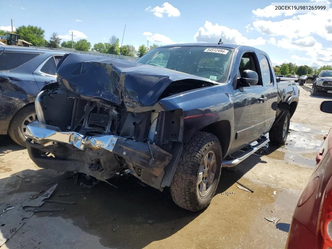 2008 Chevrolet Silverado K1500 VIN: 2GCEK19J981265999 Lot: 54512494