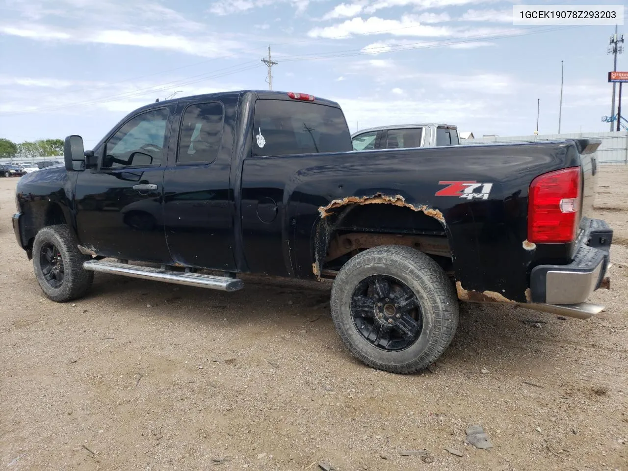 2008 Chevrolet Silverado K1500 VIN: 1GCEK19078Z293203 Lot: 54800534