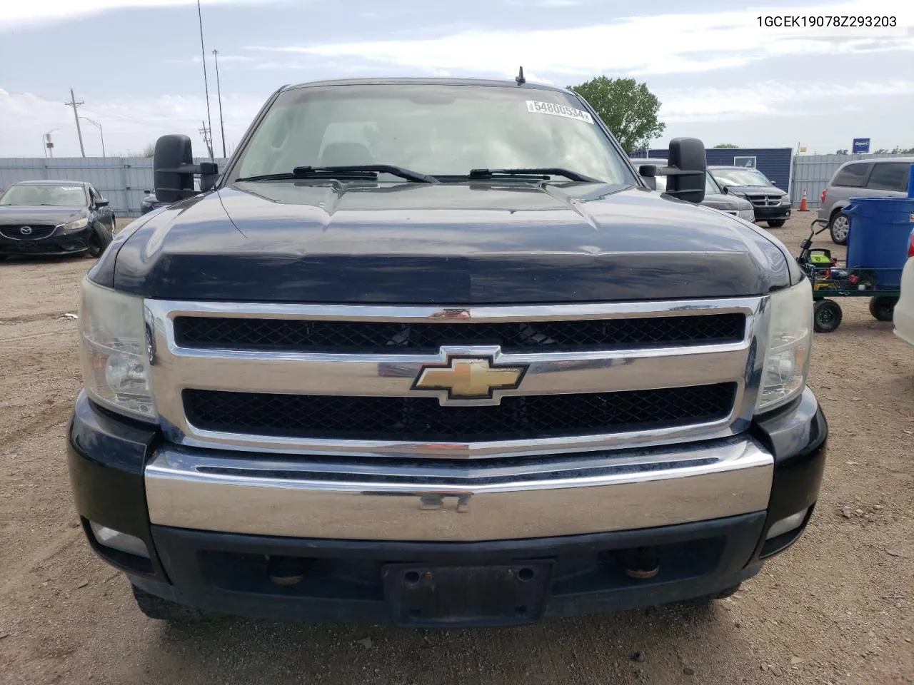 2008 Chevrolet Silverado K1500 VIN: 1GCEK19078Z293203 Lot: 54800534