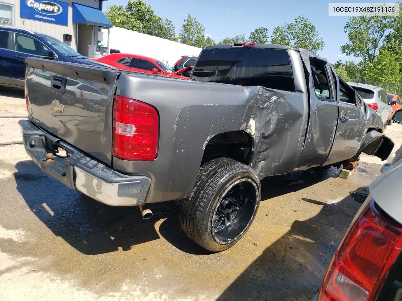 2008 Chevrolet Silverado C1500 VIN: 1GCEC19X48Z191156 Lot: 57531704