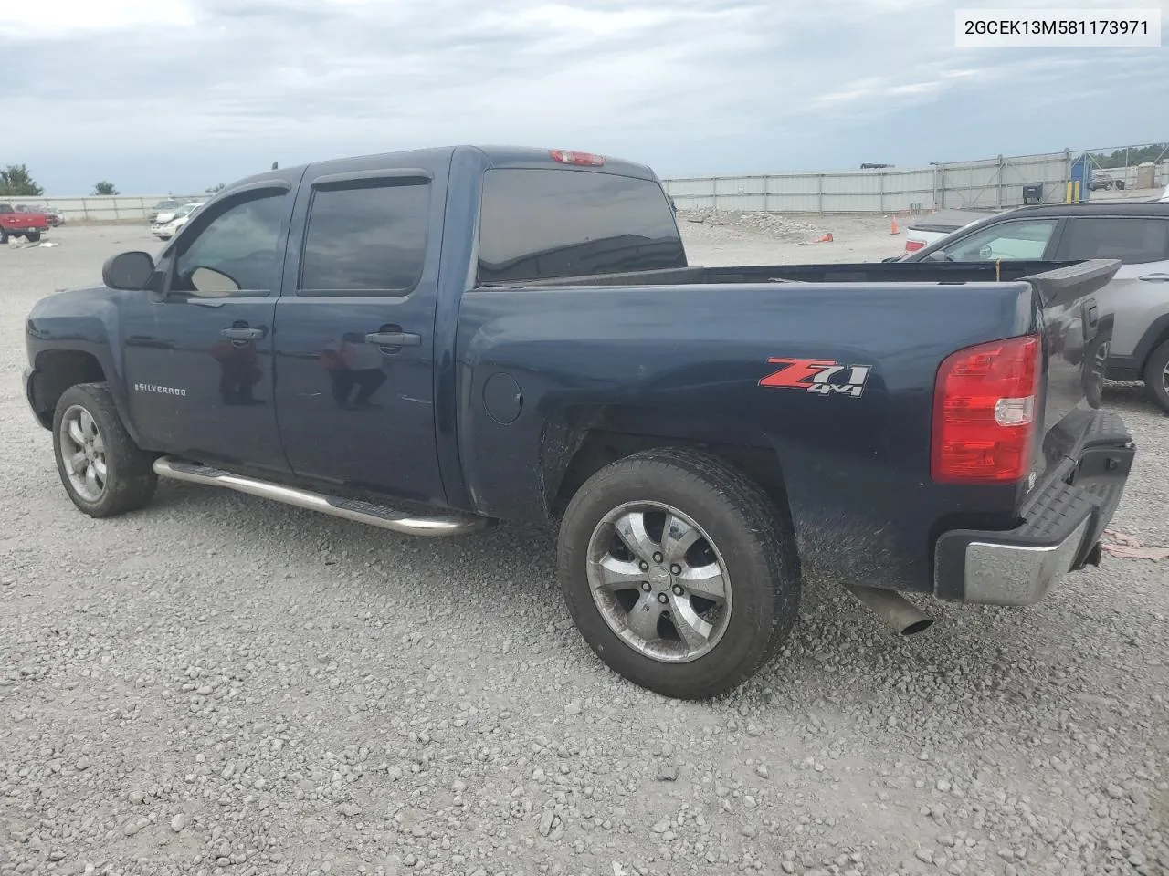 2008 Chevrolet Silverado K1500 VIN: 2GCEK13M581173971 Lot: 58068534