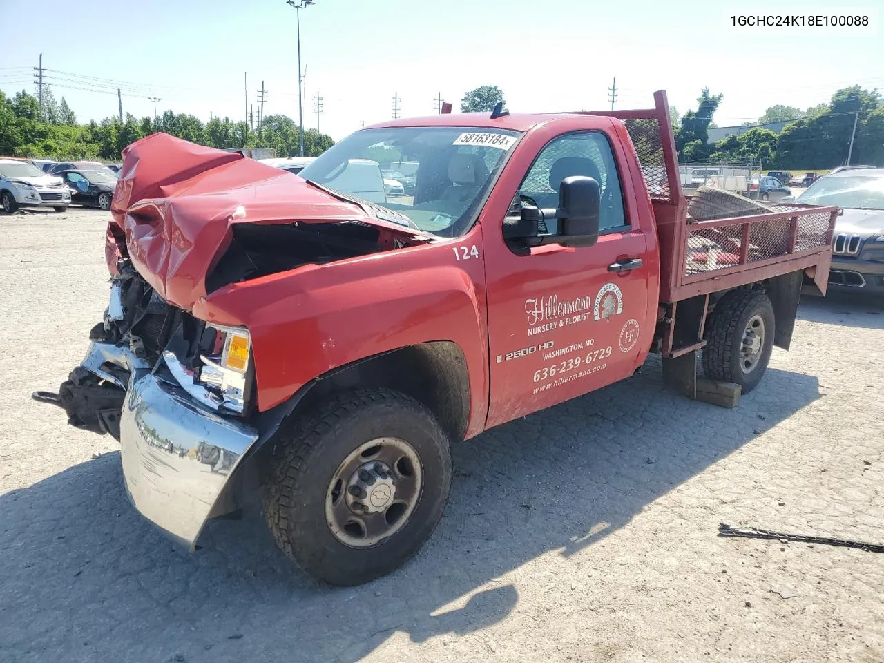 2008 Chevrolet Silverado C2500 Heavy Duty VIN: 1GCHC24K18E100088 Lot: 58163184