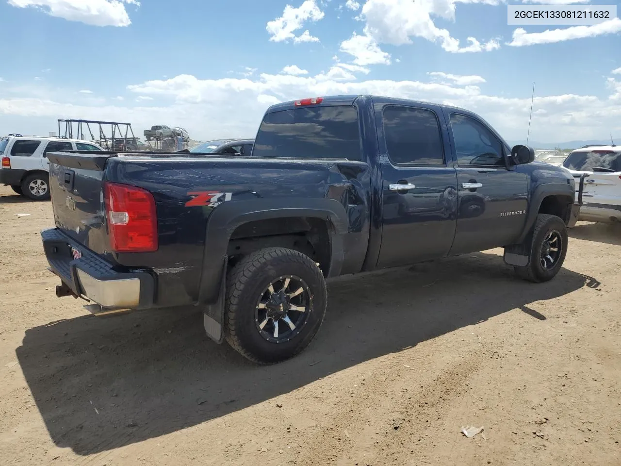 2008 Chevrolet Silverado K1500 VIN: 2GCEK133081211632 Lot: 58609864