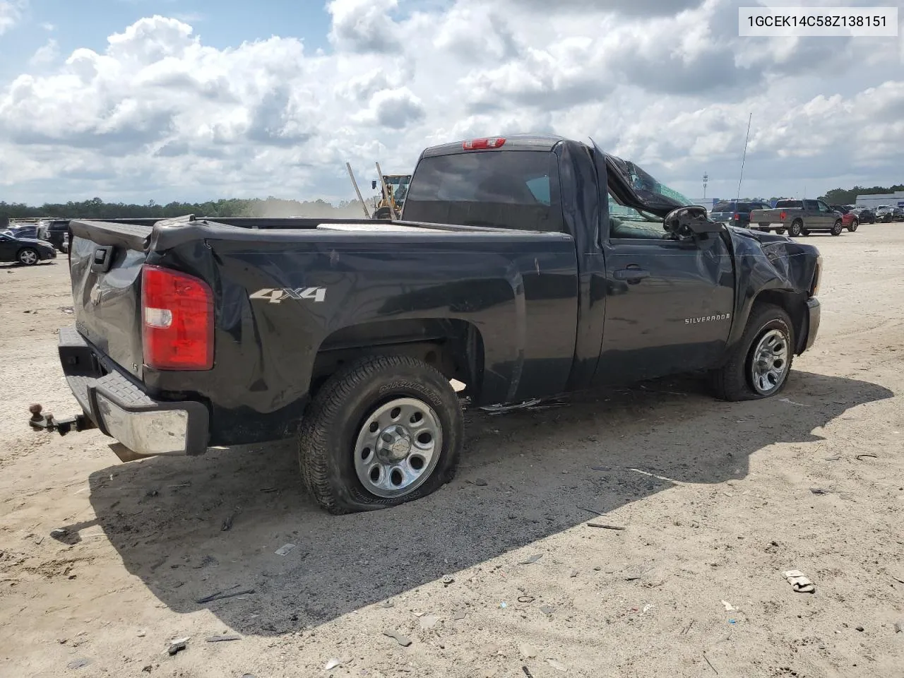 1GCEK14C58Z138151 2008 Chevrolet Silverado K1500