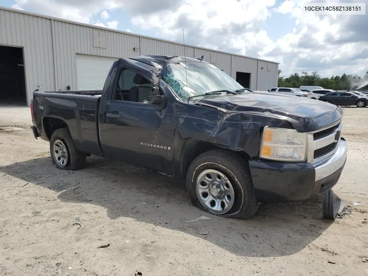 1GCEK14C58Z138151 2008 Chevrolet Silverado K1500