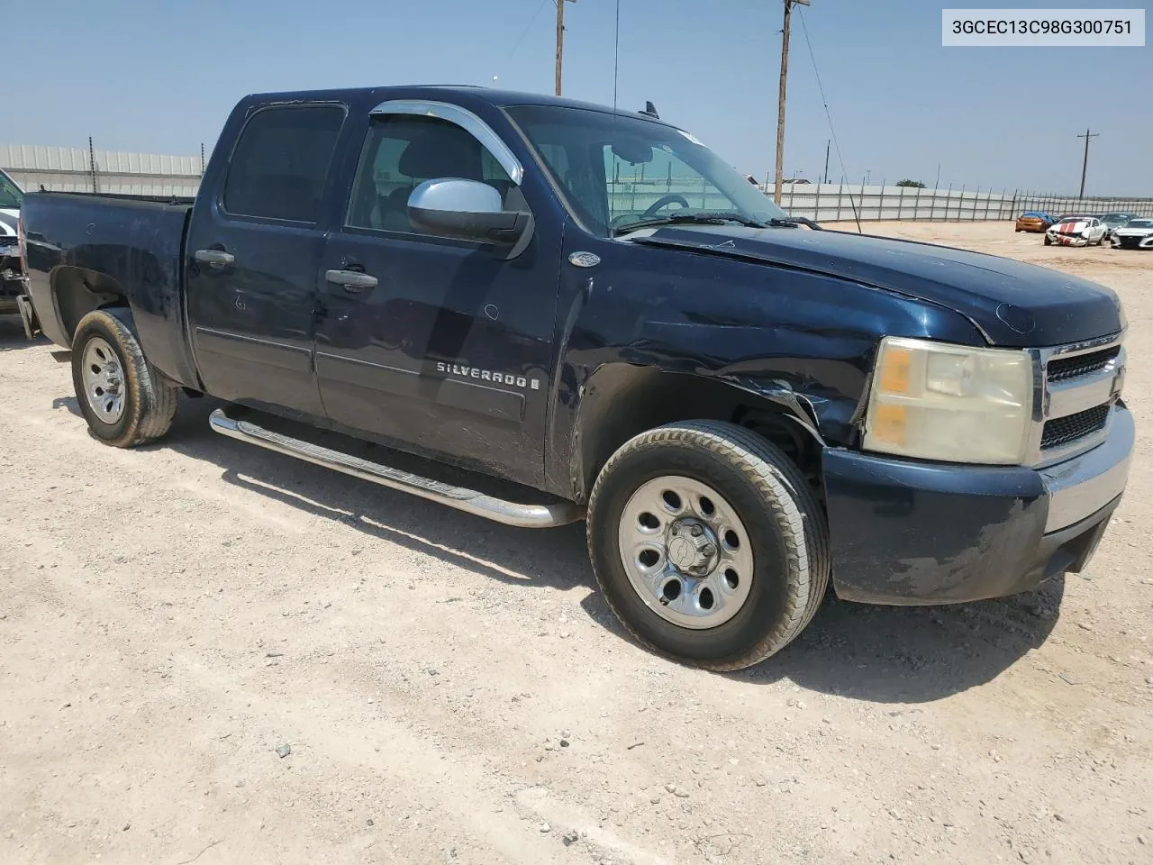 2008 Chevrolet Silverado C1500 VIN: 3GCEC13C98G300751 Lot: 63603854