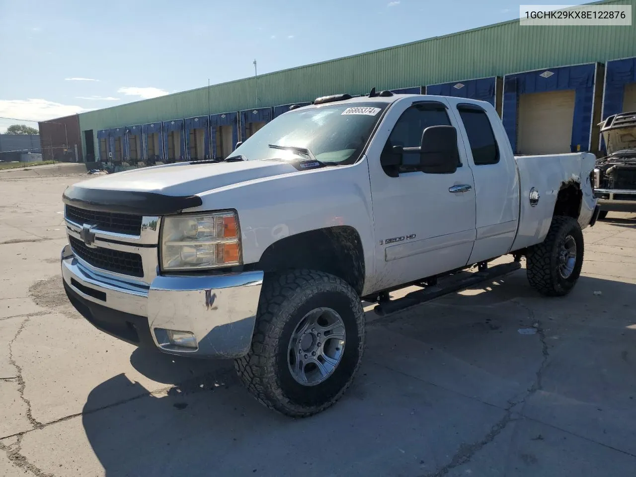 2008 Chevrolet Silverado K2500 Heavy Duty VIN: 1GCHK29KX8E122876 Lot: 66865374