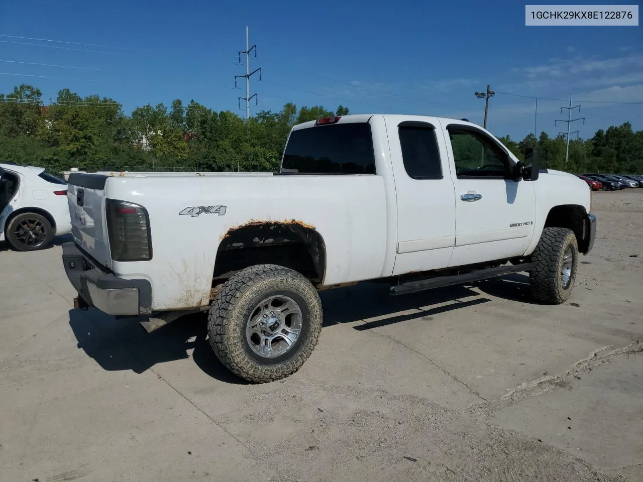 2008 Chevrolet Silverado K2500 Heavy Duty VIN: 1GCHK29KX8E122876 Lot: 66865374