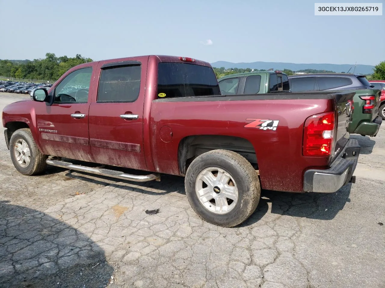 2008 Chevrolet Silverado K1500 VIN: 3GCEK13JX8G265719 Lot: 67042044