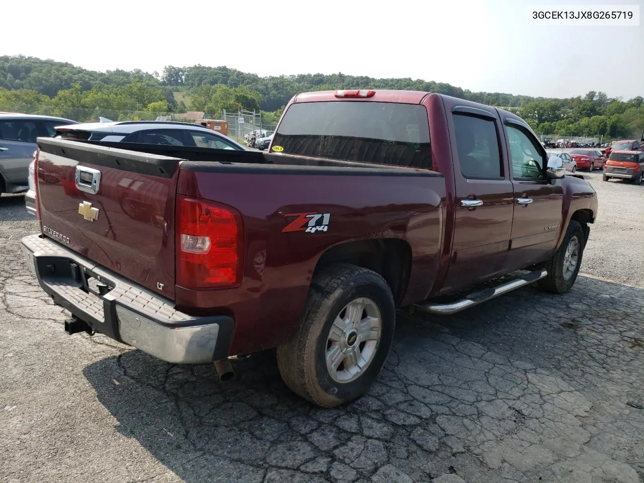 2008 Chevrolet Silverado K1500 VIN: 3GCEK13JX8G265719 Lot: 67042044