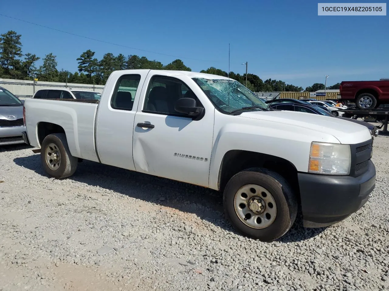 2008 Chevrolet Silverado C1500 VIN: 1GCEC19X48Z205105 Lot: 67097664