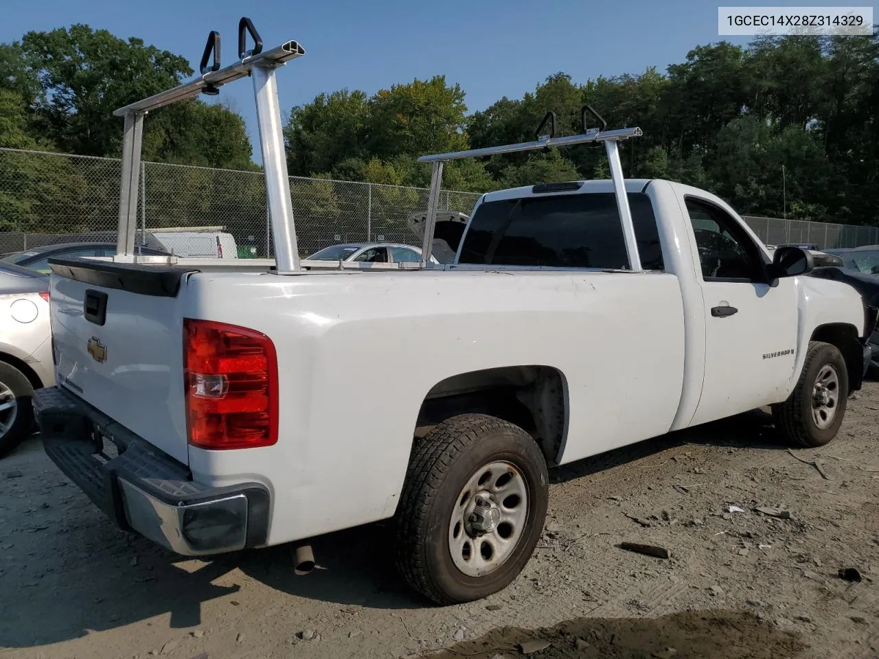 2008 Chevrolet Silverado C1500 VIN: 1GCEC14X28Z314329 Lot: 67476124