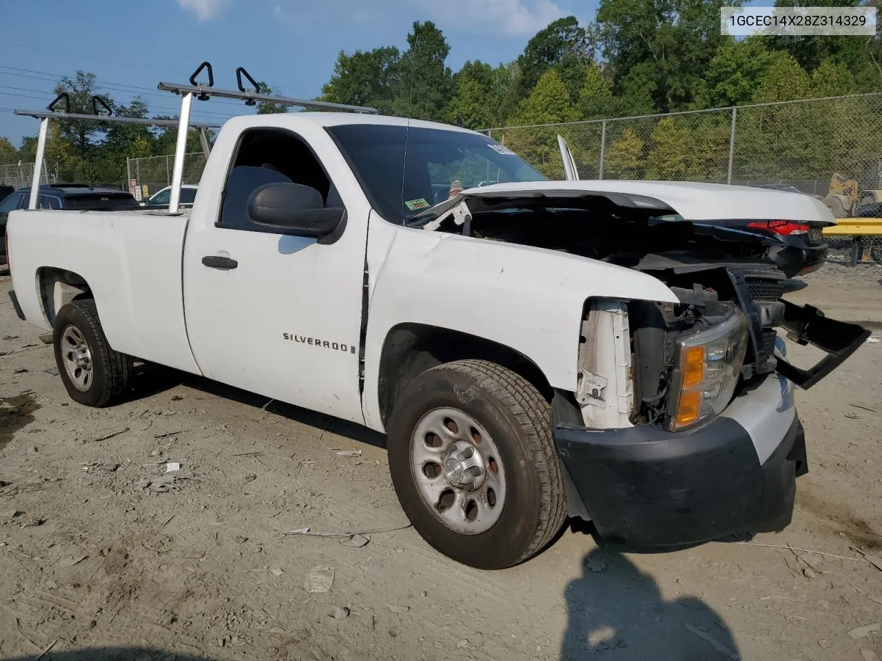 2008 Chevrolet Silverado C1500 VIN: 1GCEC14X28Z314329 Lot: 67476124