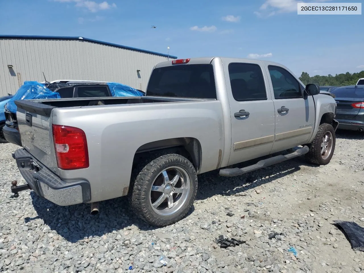 2008 Chevrolet Silverado C1500 VIN: 2GCEC13C281171650 Lot: 67529484