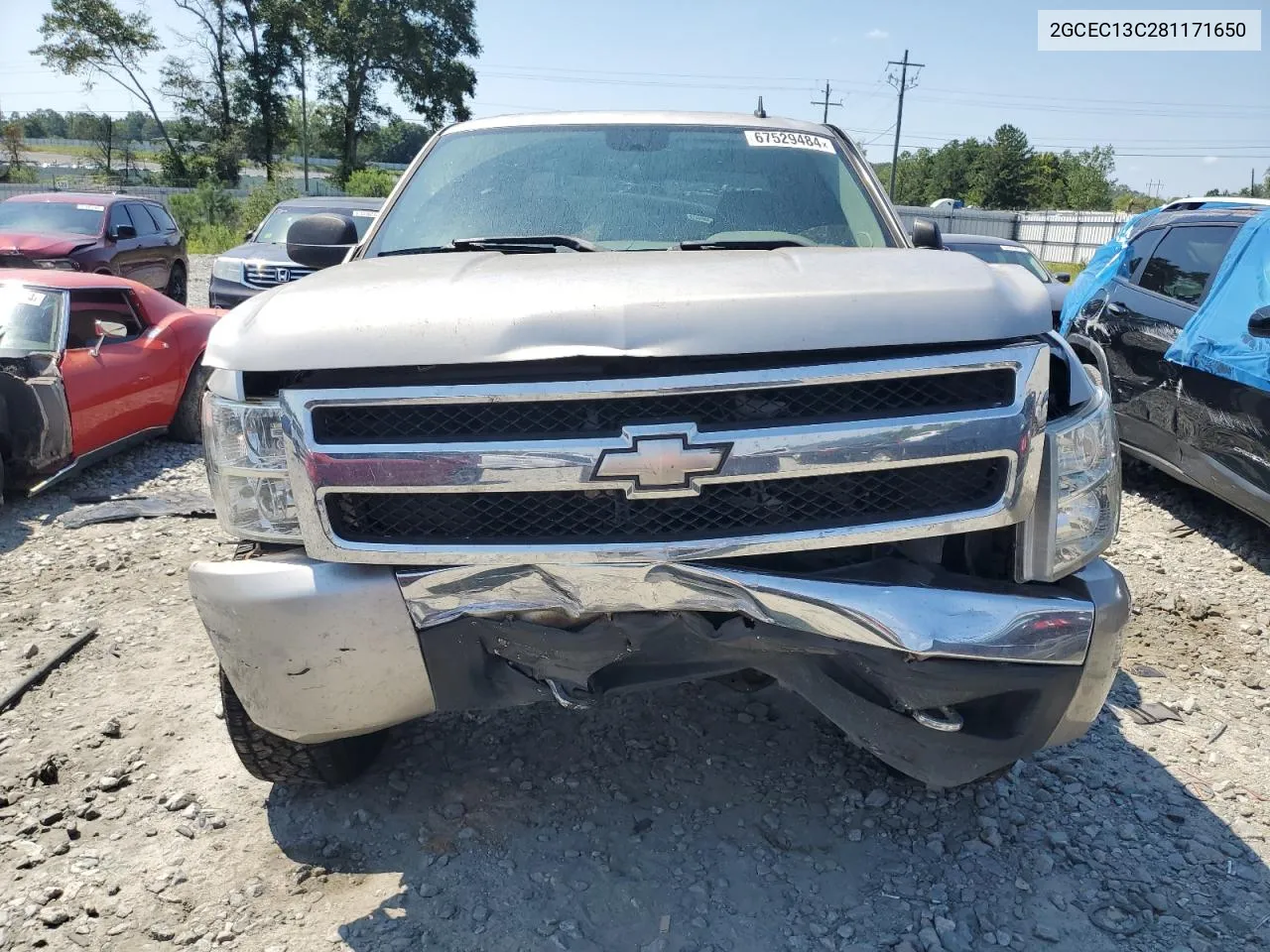 2008 Chevrolet Silverado C1500 VIN: 2GCEC13C281171650 Lot: 67529484