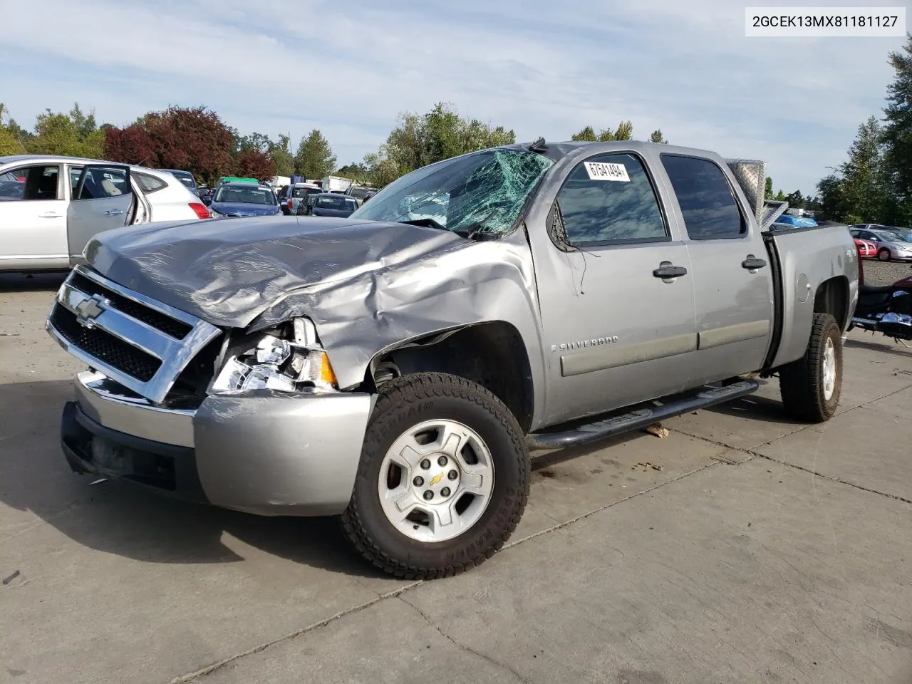 2008 Chevrolet Silverado K1500 VIN: 2GCEK13MX81181127 Lot: 67541494