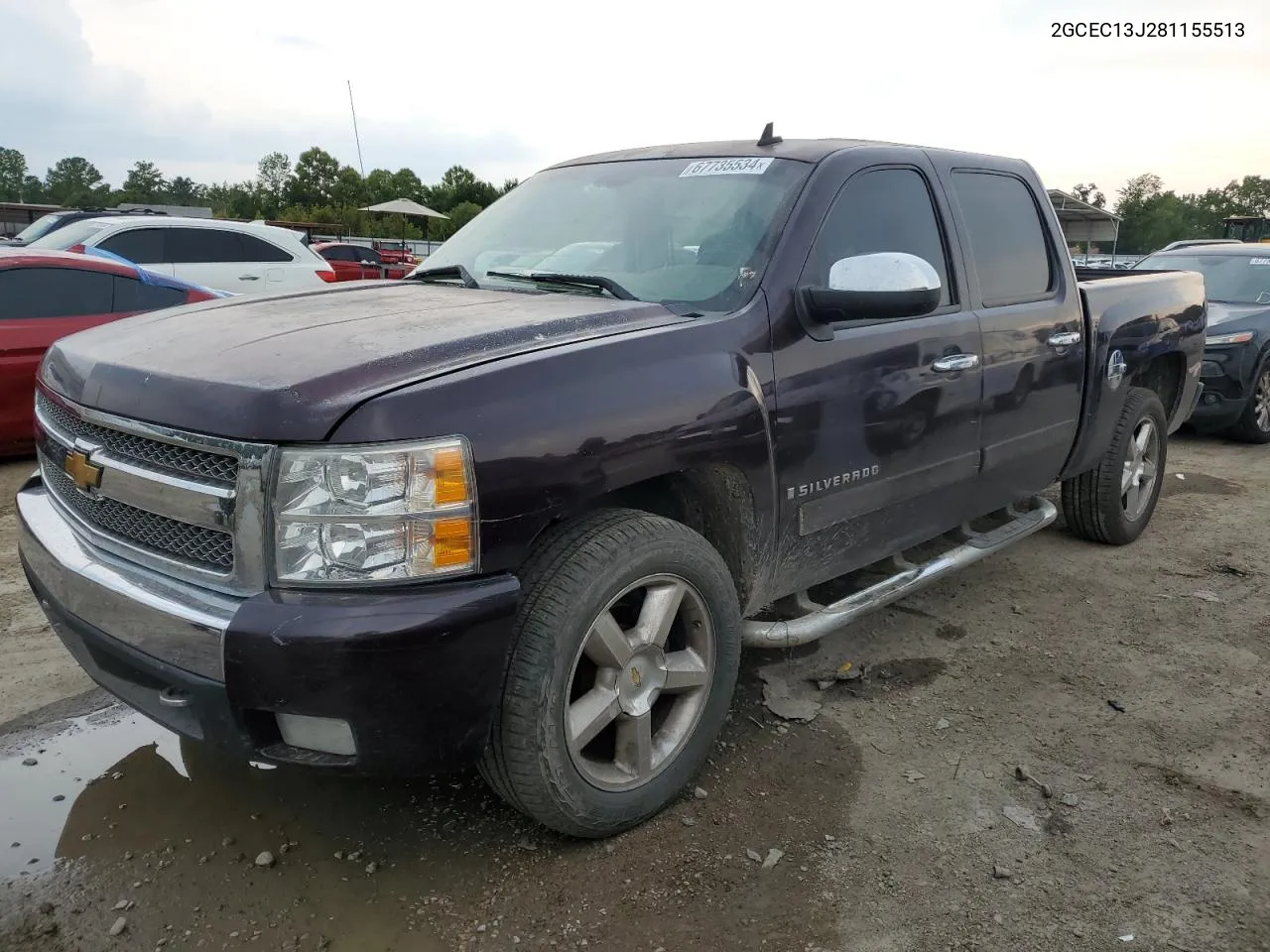 2008 Chevrolet Silverado C1500 VIN: 2GCEC13J281155513 Lot: 67735534