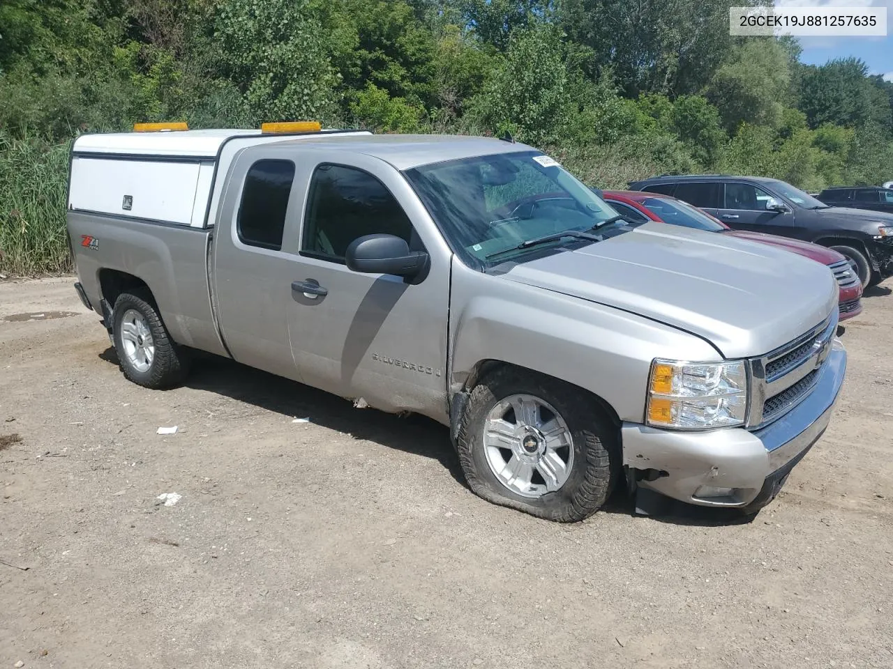 2008 Chevrolet Silverado K1500 VIN: 2GCEK19J881257635 Lot: 68096604