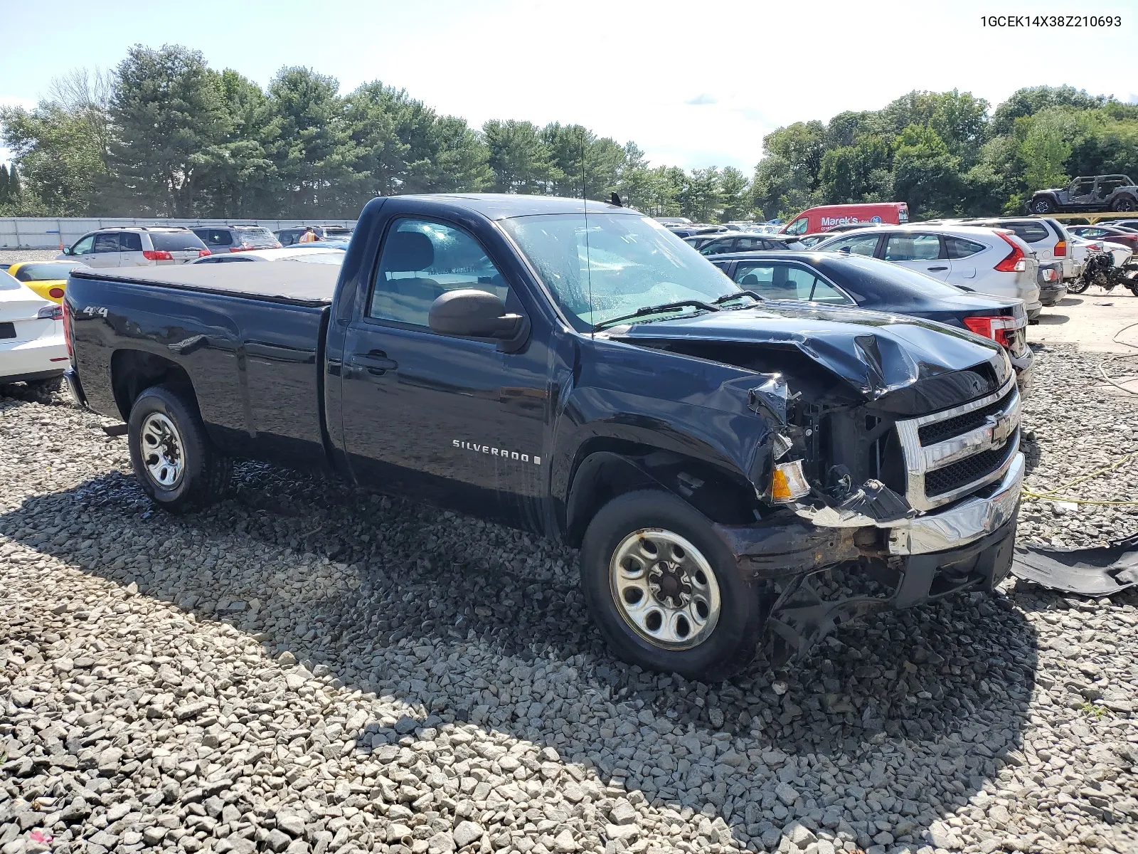 2008 Chevrolet Silverado K1500 VIN: 1GCEK14X38Z210693 Lot: 68478834