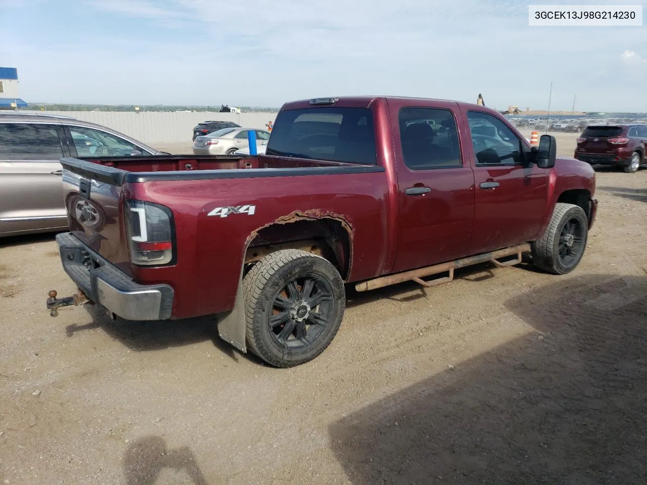 2008 Chevrolet Silverado K1500 VIN: 3GCEK13J98G214230 Lot: 68517974