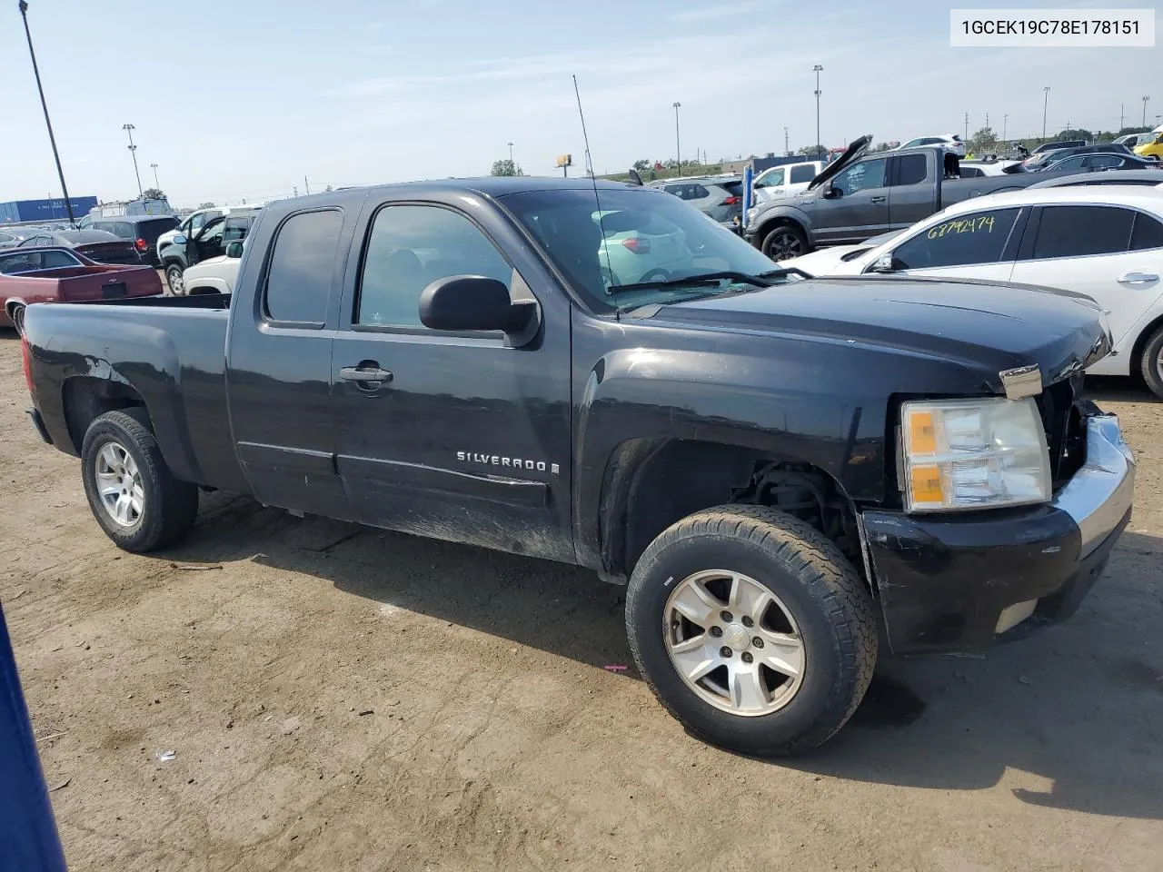 2008 Chevrolet Silverado K1500 VIN: 1GCEK19C78E178151 Lot: 68643164