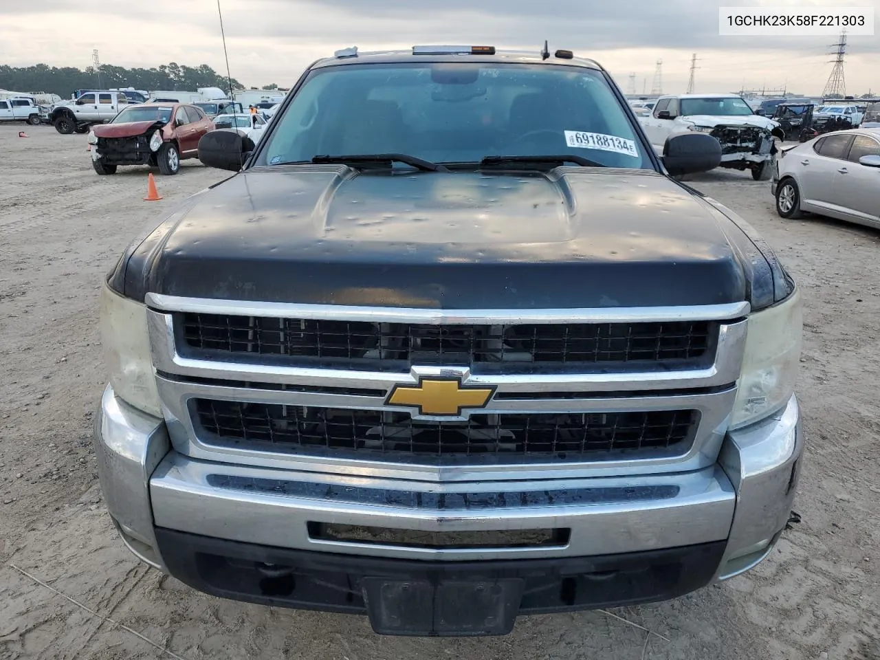 2008 Chevrolet Silverado K2500 Heavy Duty VIN: 1GCHK23K58F221303 Lot: 69188134