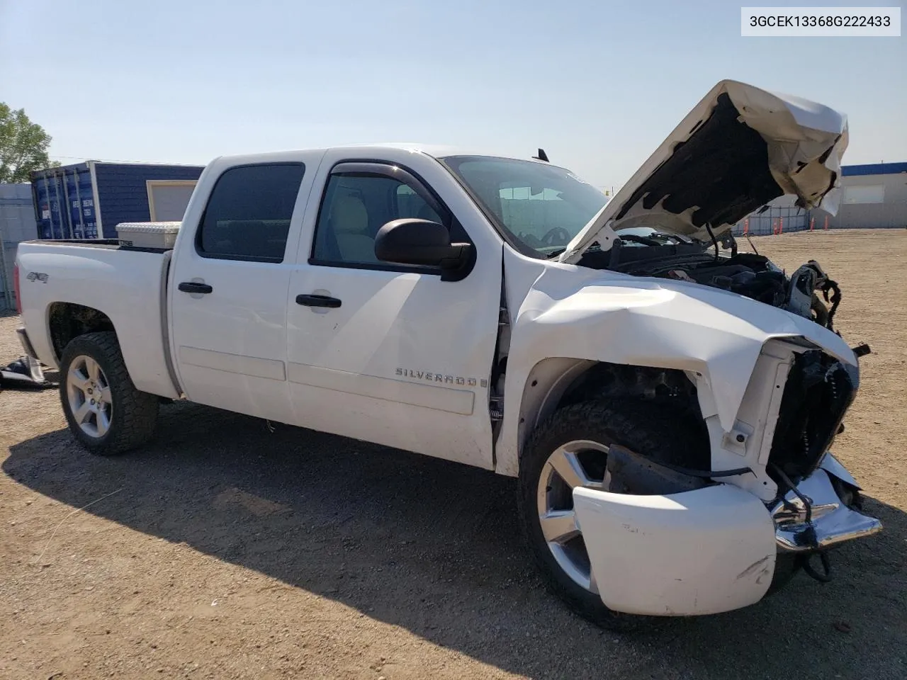 2008 Chevrolet Silverado K1500 VIN: 3GCEK13368G222433 Lot: 69372424