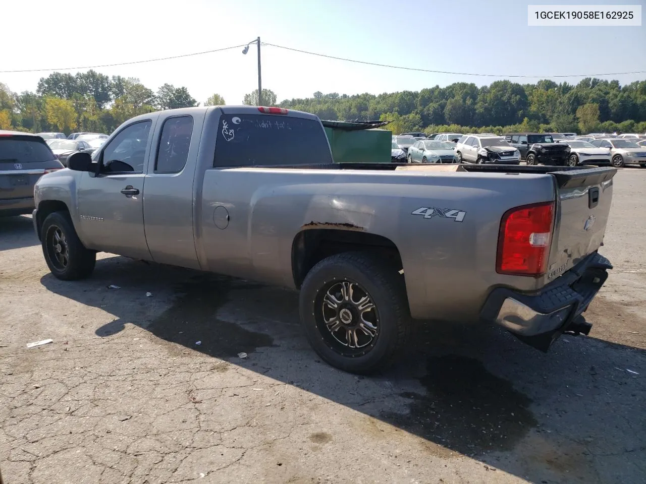 2008 Chevrolet Silverado K1500 VIN: 1GCEK19058E162925 Lot: 69379374