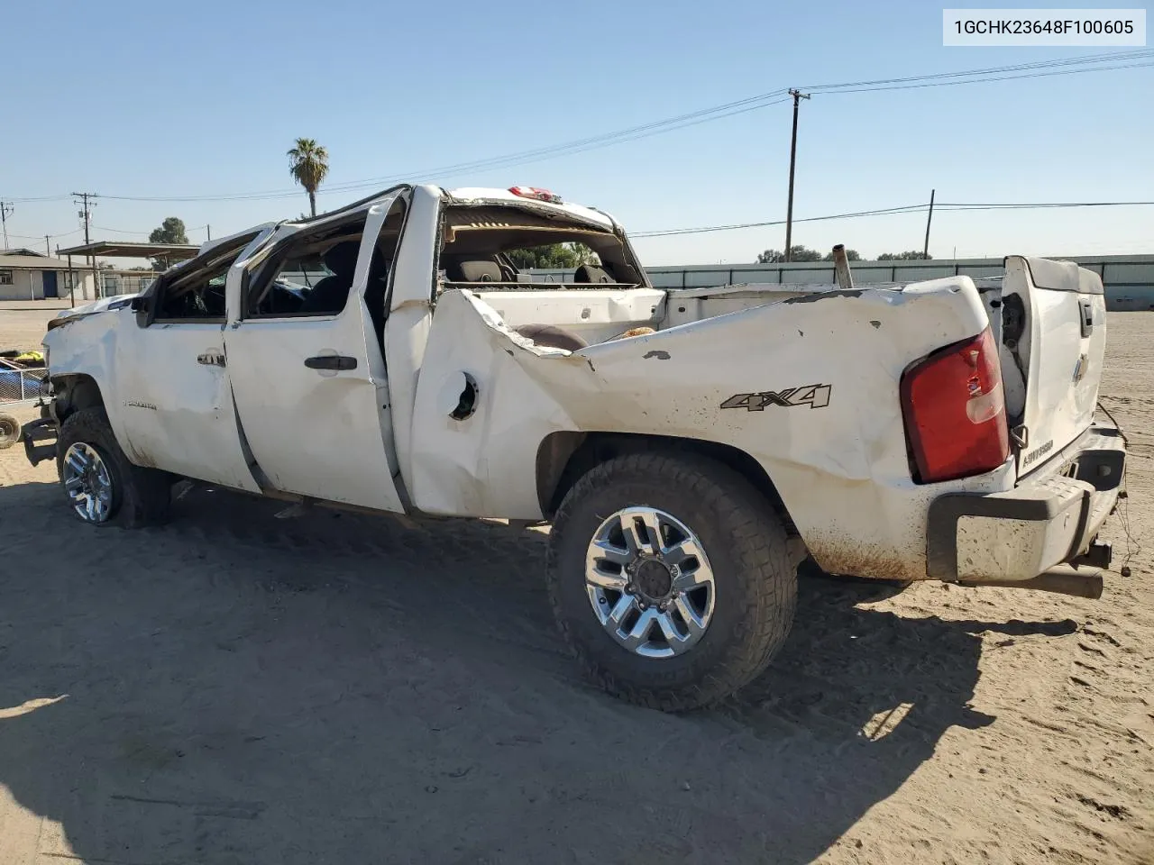 2008 Chevrolet Silverado K2500 Heavy Duty VIN: 1GCHK23648F100605 Lot: 69979534