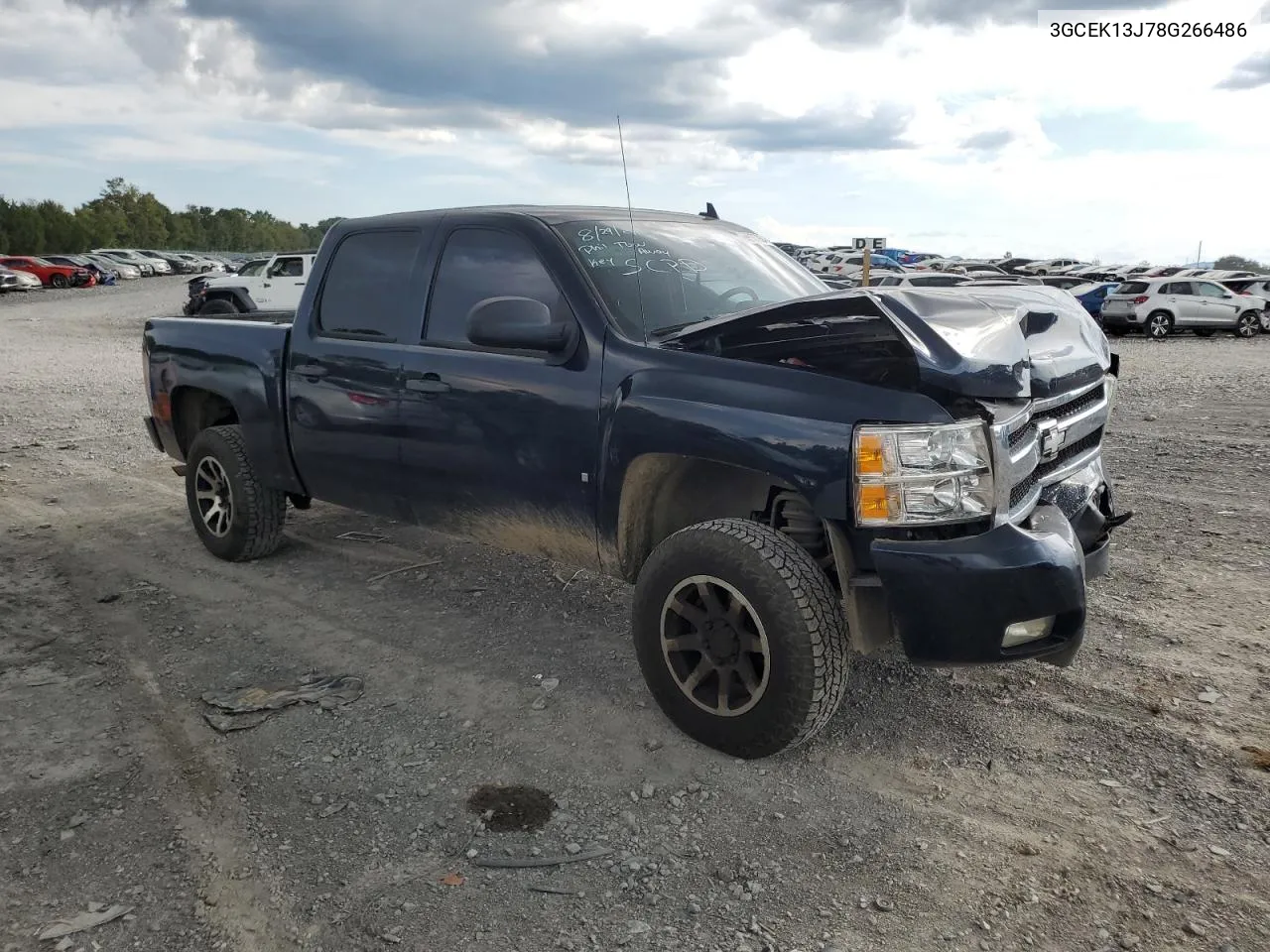 2008 Chevrolet Silverado K1500 VIN: 3GCEK13J78G266486 Lot: 69987934