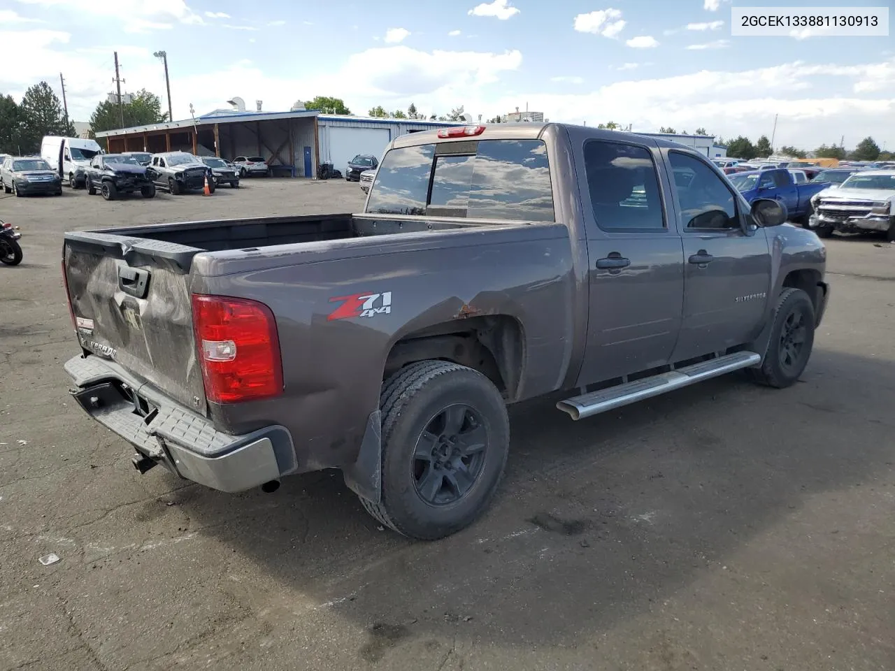 2008 Chevrolet Silverado K1500 VIN: 2GCEK133881130913 Lot: 70056504