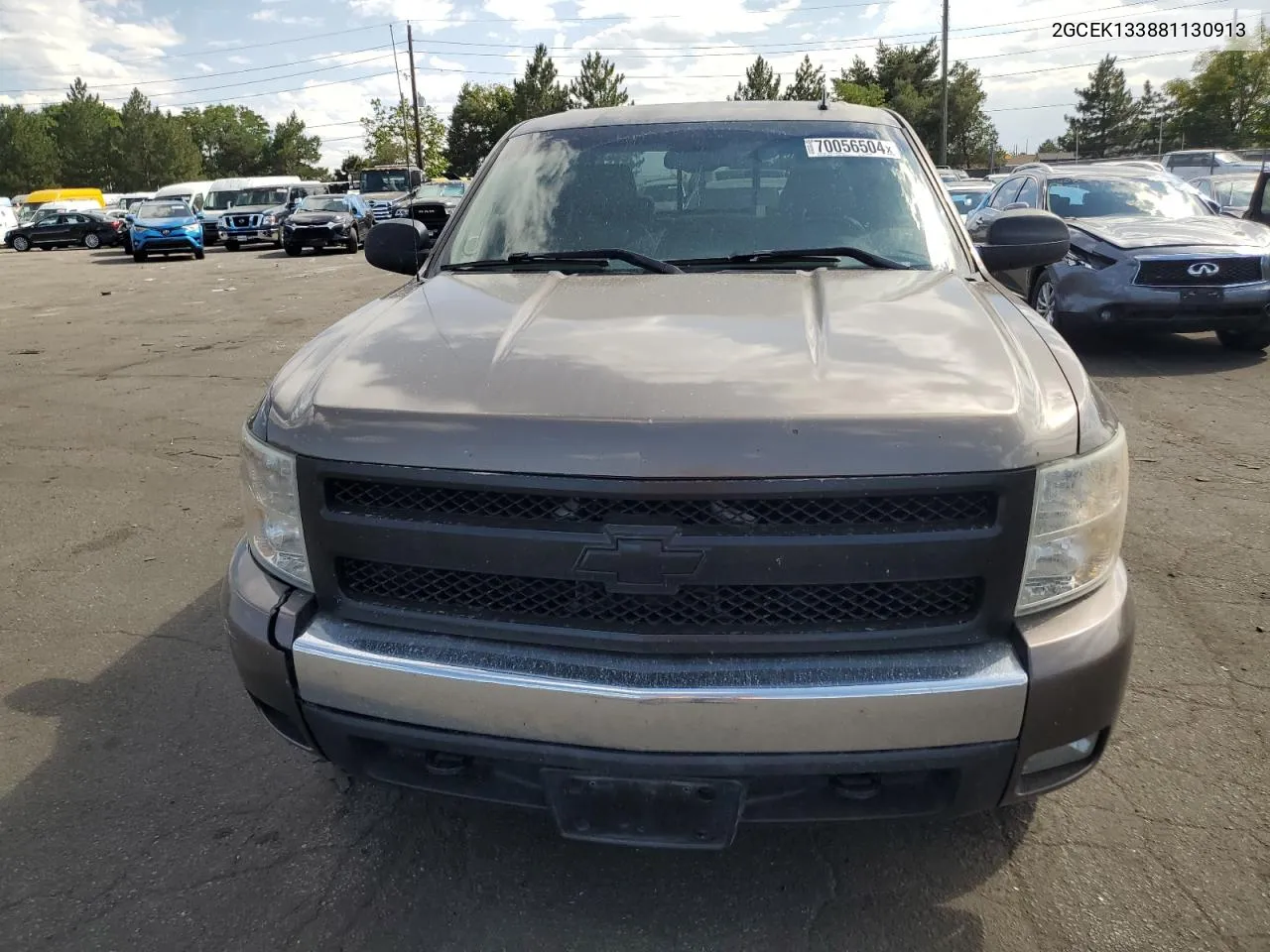 2008 Chevrolet Silverado K1500 VIN: 2GCEK133881130913 Lot: 70056504