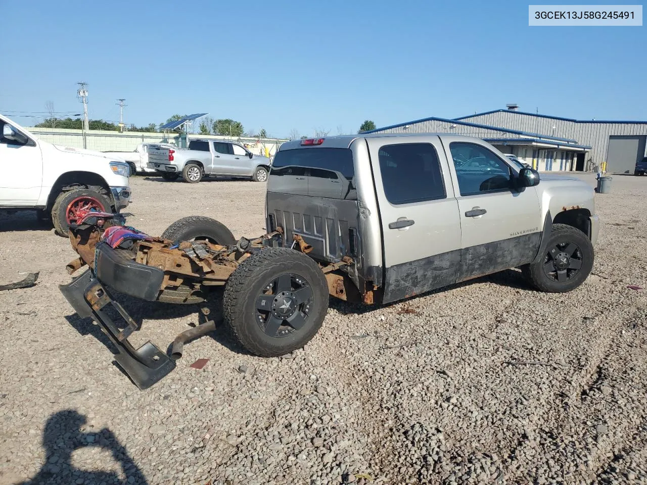 2008 Chevrolet Silverado K1500 VIN: 3GCEK13J58G245491 Lot: 70264914