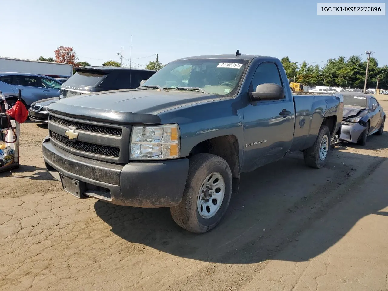 2008 Chevrolet Silverado K1500 VIN: 1GCEK14X98Z270896 Lot: 71165314