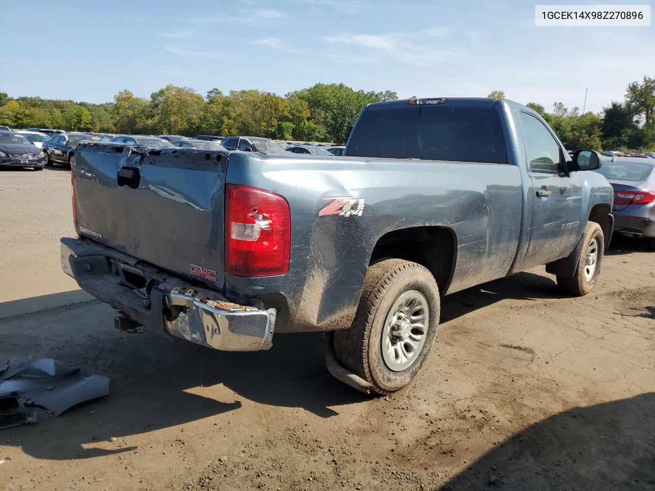 2008 Chevrolet Silverado K1500 VIN: 1GCEK14X98Z270896 Lot: 71165314