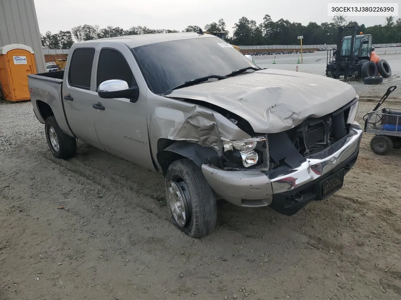 2008 Chevrolet Silverado K1500 VIN: 3GCEK13J38G226390 Lot: 71168994