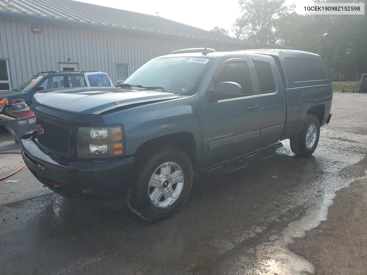 2008 Chevrolet Silverado K1500 VIN: 1GCEK19098Z152598 Lot: 71183854