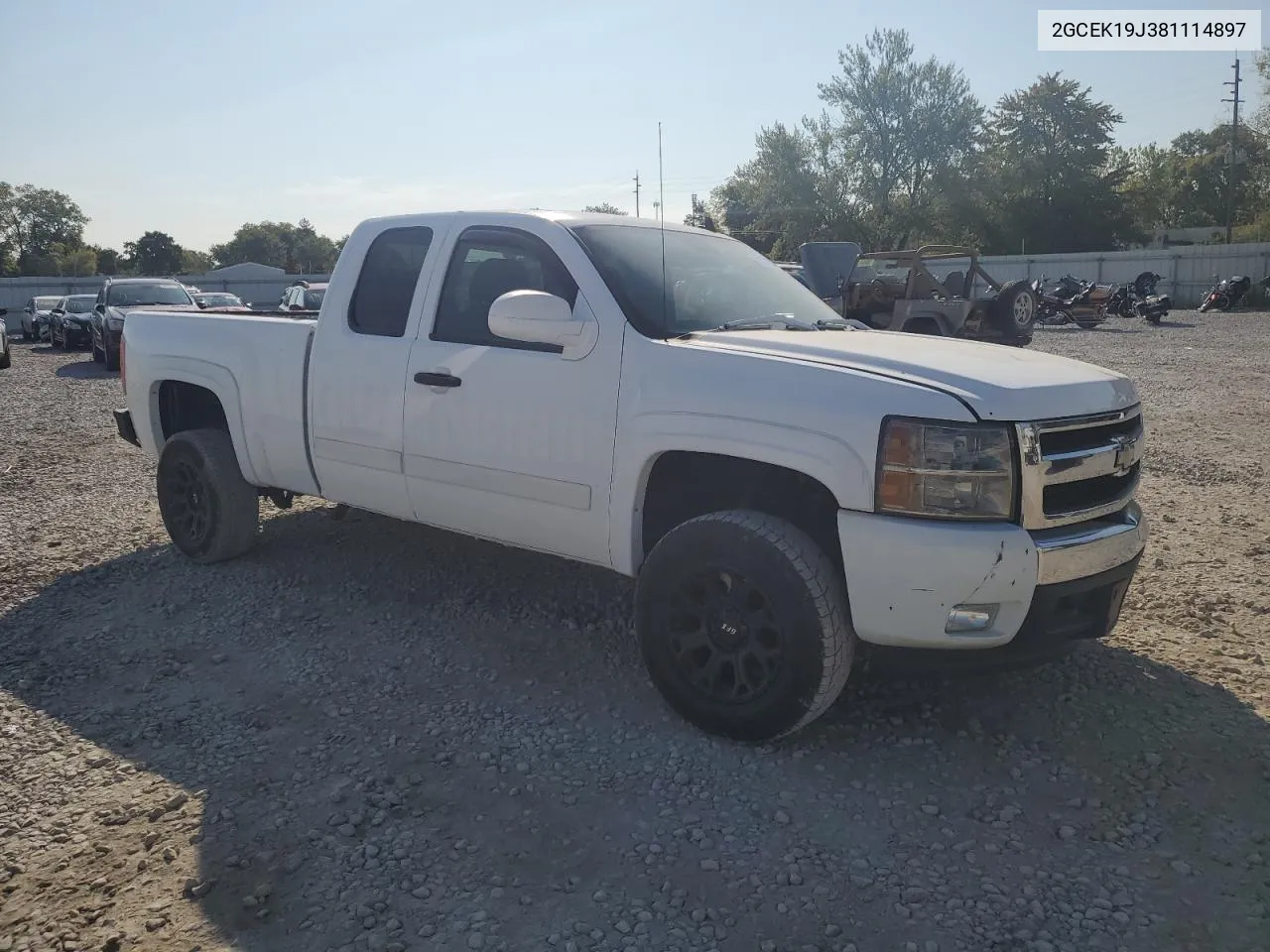 2008 Chevrolet Silverado K1500 VIN: 2GCEK19J381114897 Lot: 71279704