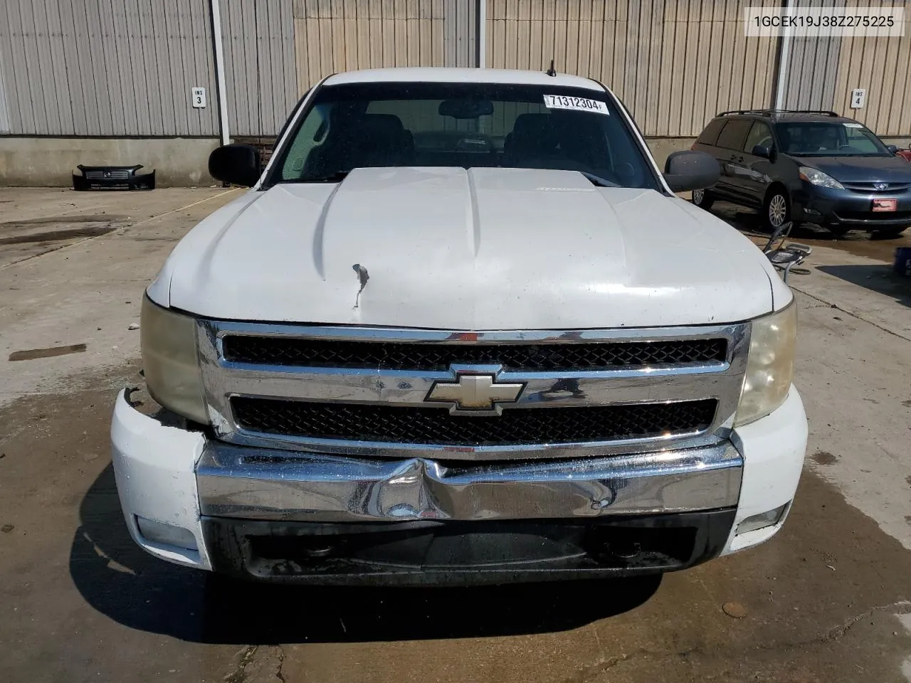 2008 Chevrolet Silverado K1500 VIN: 1GCEK19J38Z275225 Lot: 71312304