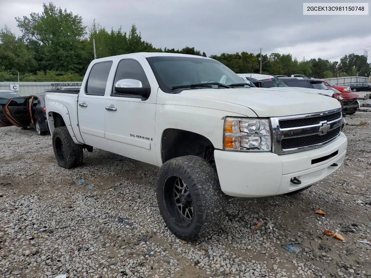 2GCEK13C981150748 2008 Chevrolet Silverado K1500