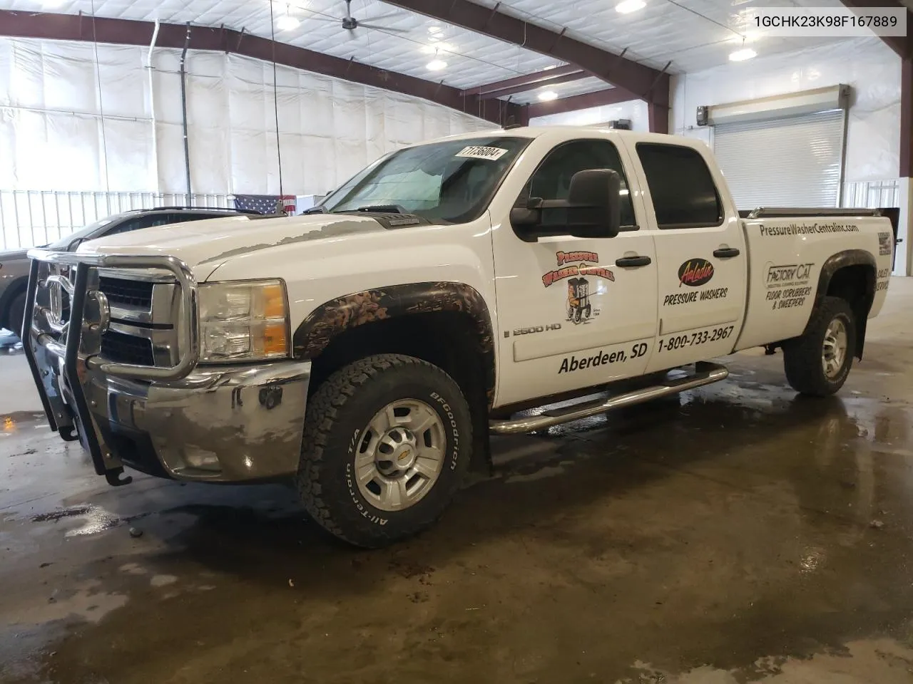 2008 Chevrolet Silverado K2500 Heavy Duty VIN: 1GCHK23K98F167889 Lot: 71736004