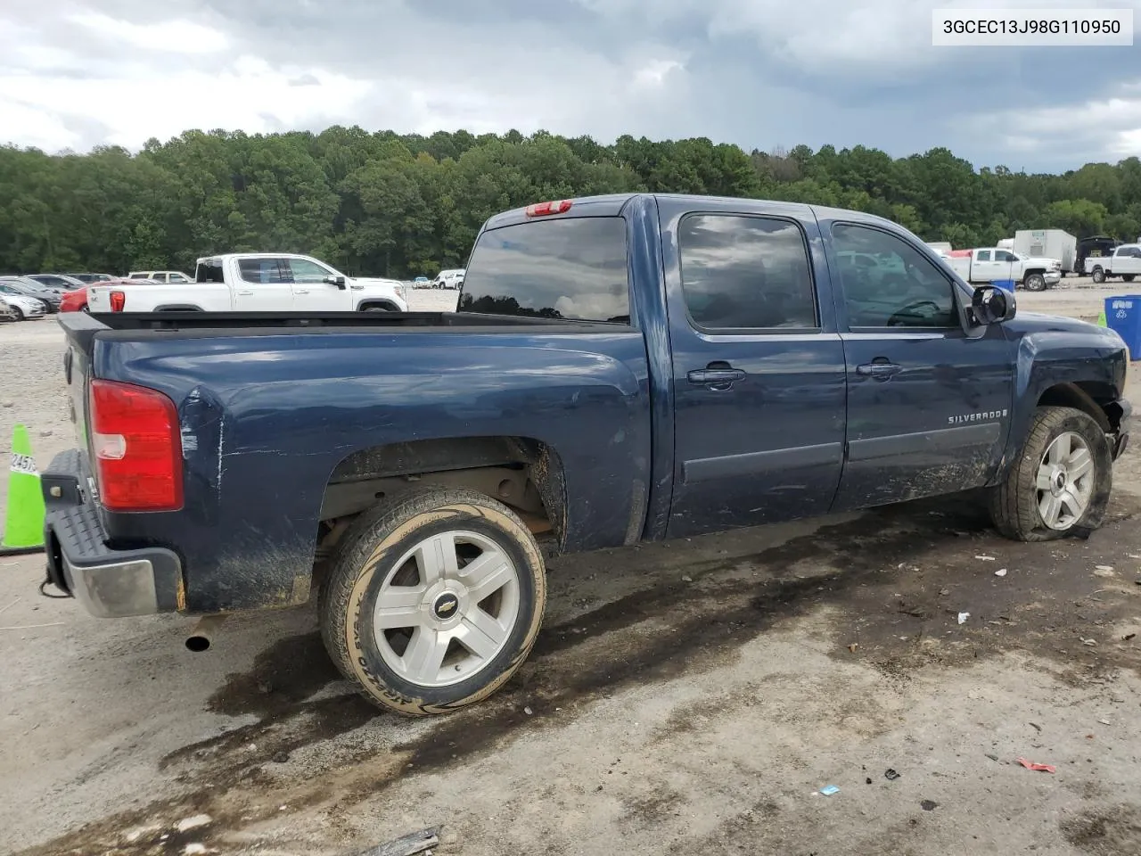 2008 Chevrolet Silverado C1500 VIN: 3GCEC13J98G110950 Lot: 71835084