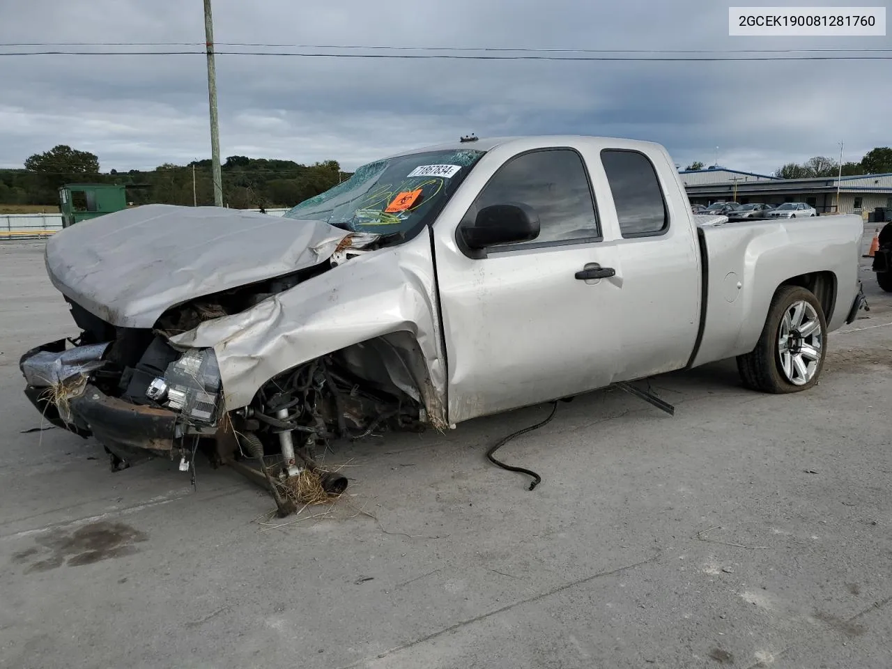 2008 Chevrolet Silverado K1500 VIN: 2GCEK190081281760 Lot: 71867834